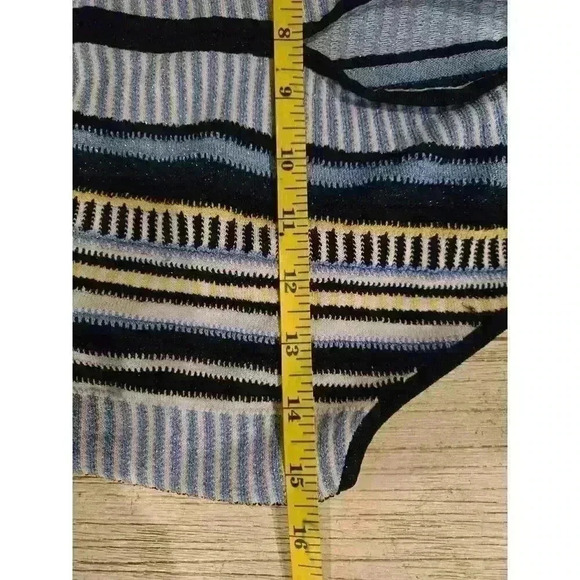 INC Women's Striped Halter Tank Top Multicolor Size M Sleeveless - Picture 9 of 9